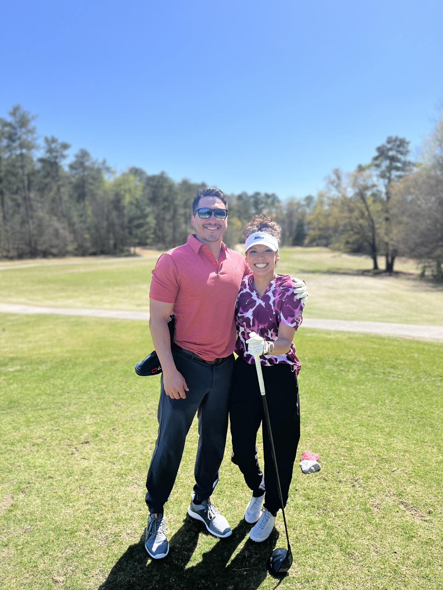Golfing in Atlanta for Masters week! 🏌🏽‍♀️🏌🏽‍♂️