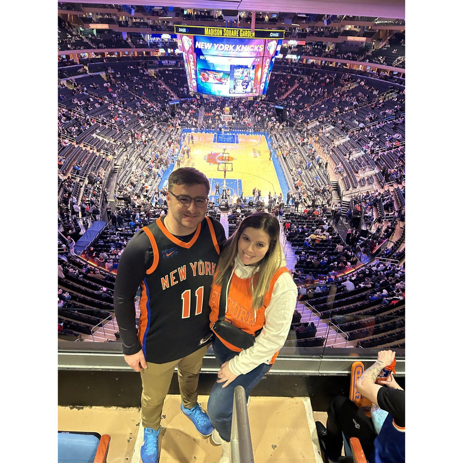 Our first Knicks game together!