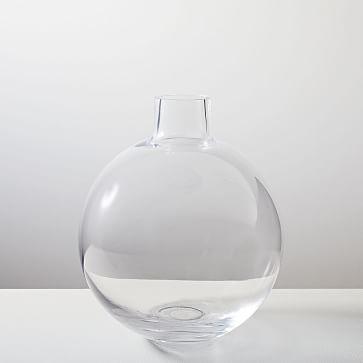 Foundations Vase, Clear, 9"h Glass Vase