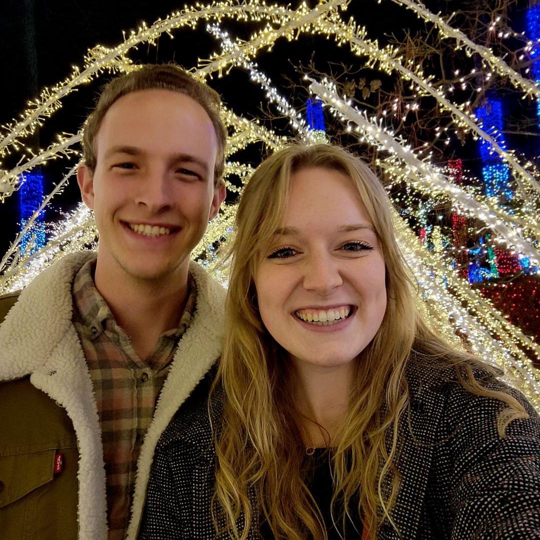 Our 1st Christmas together seeing the lights!