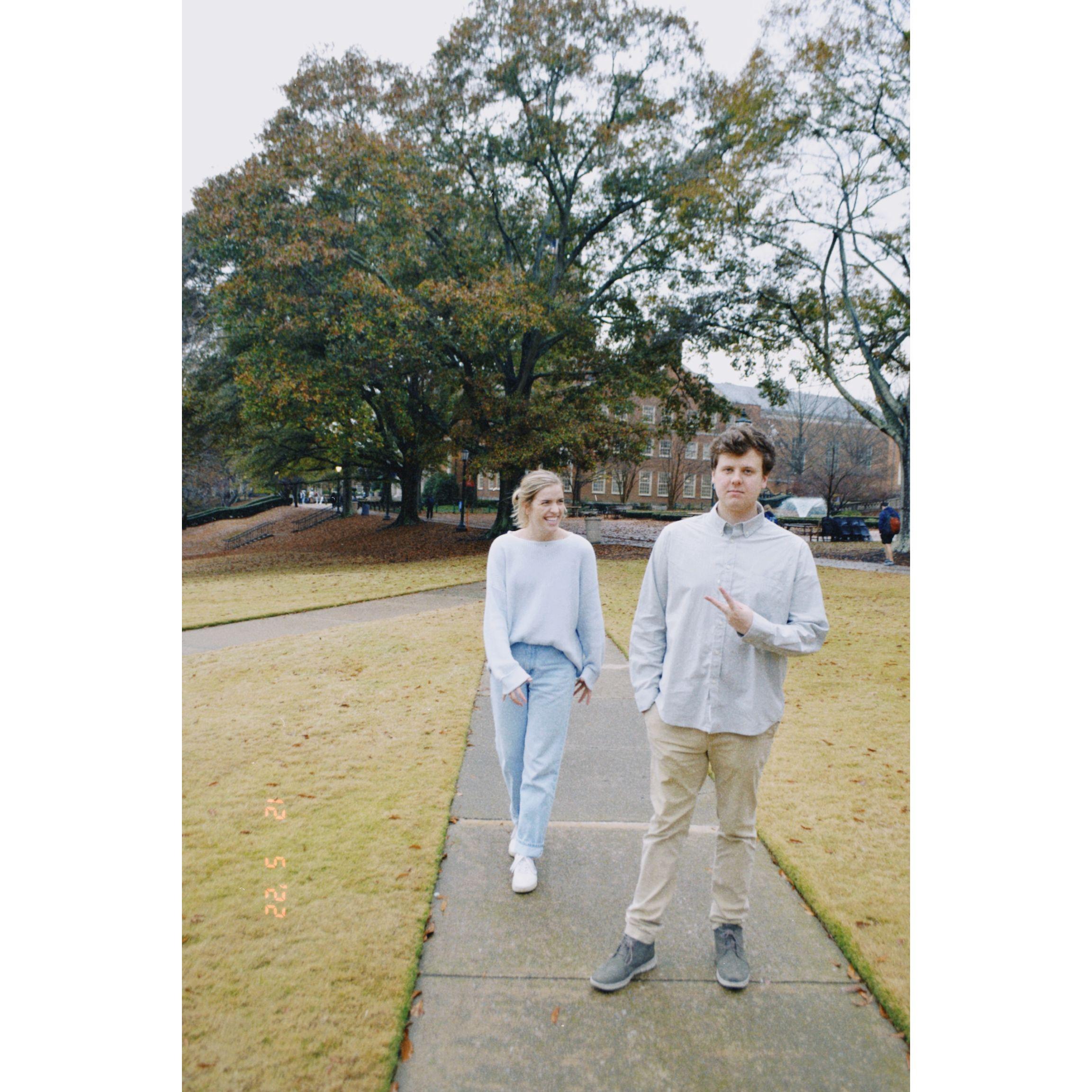 A fun shot from sweet engagement photos by our Savy B. December 2022