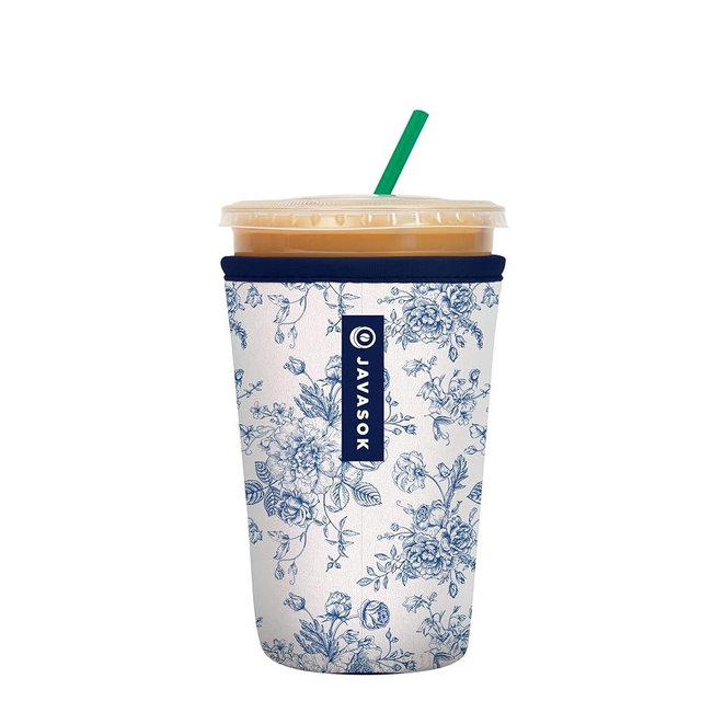 Sok It Java Sok Iced Coffee & Cold Soda Insulated Neoprene Cup Sleeve (Like Fine China, Medium: 24-28oz)