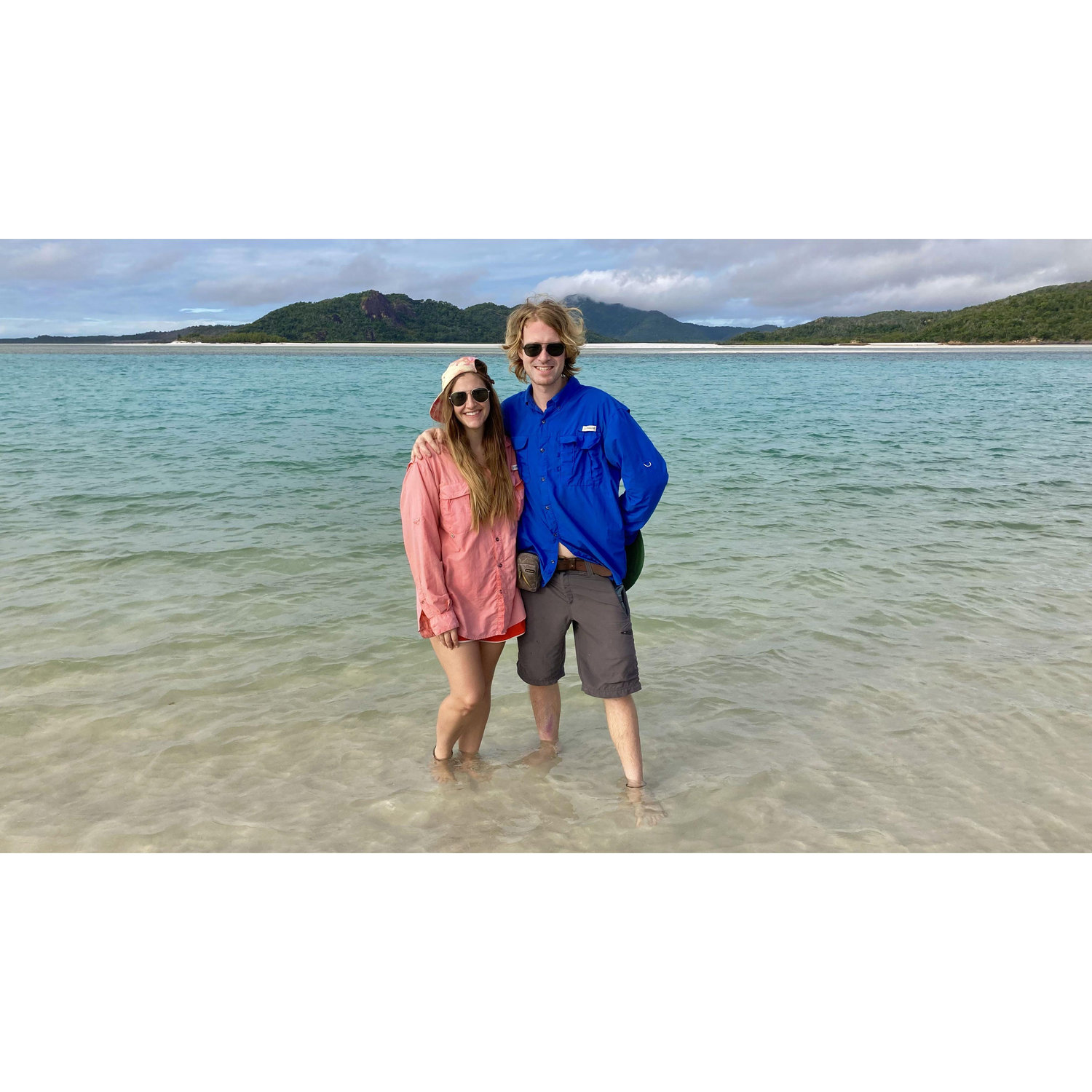 In the Whitsundays on our first trip to Australia