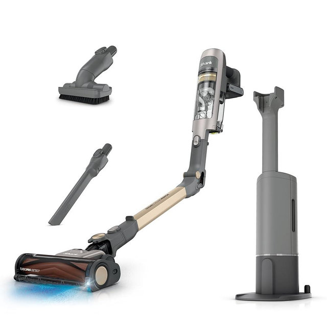 Shark® PowerDetect Speed™ Clean & Empty Cordless Stick Vacuum | Luxe Collection, Powerful Suction, HEPA Filtration, Carpet & Hard Floor, Portable, Vacuum for Pet Hair, Oatstone, IA3246IV