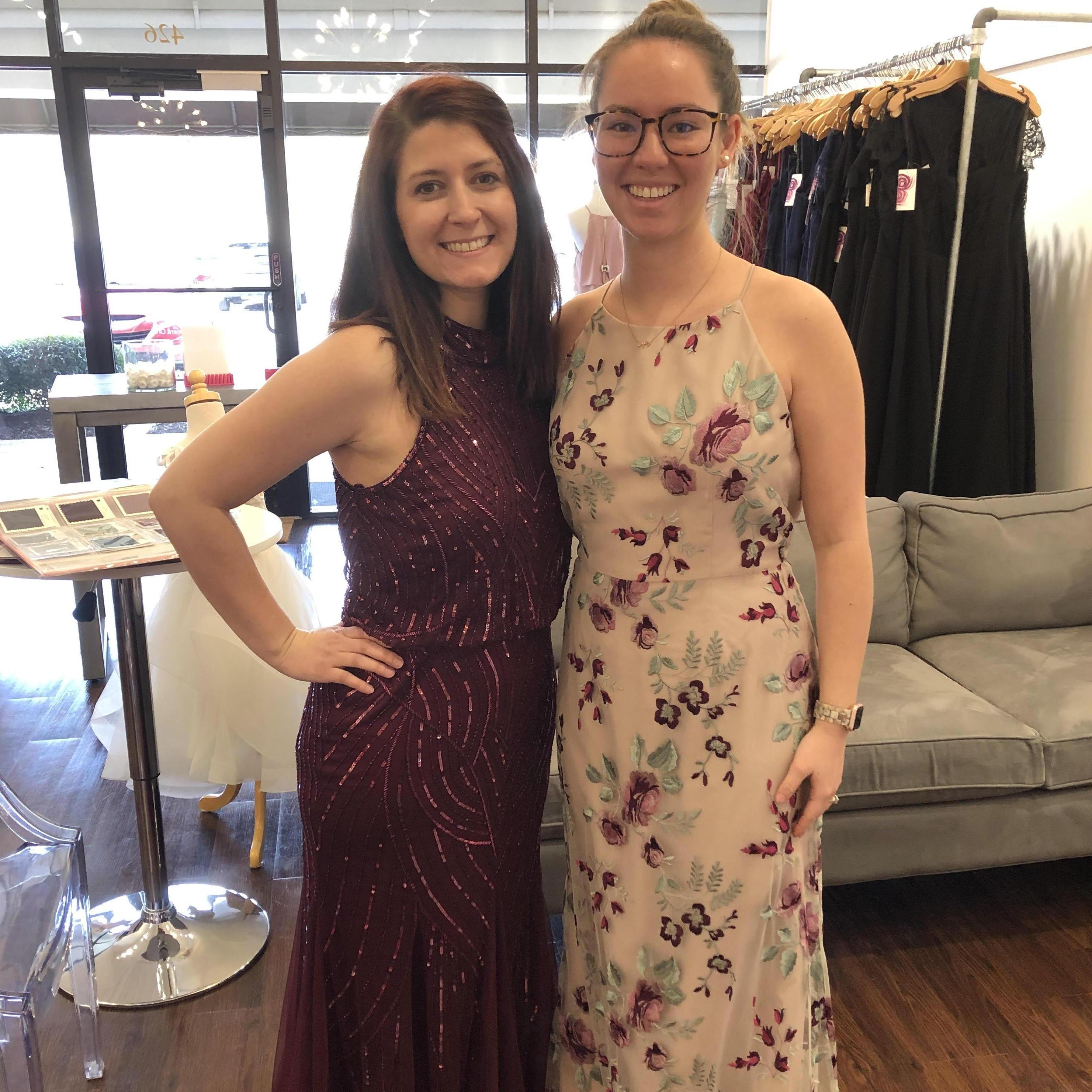 These are not the dresses for the wedding so don't think you are getting a sneak peak!