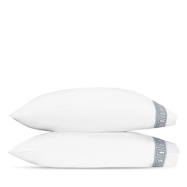 Matouk Ophelia Percale Pillowcase Pair, Standard