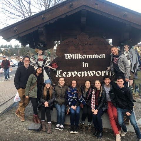 Our first trip to Leavenworth together (Jamison had the car)
