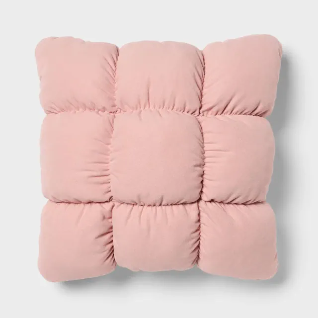 RE Dec Square Throw Pillow Pink - Room Essentials™