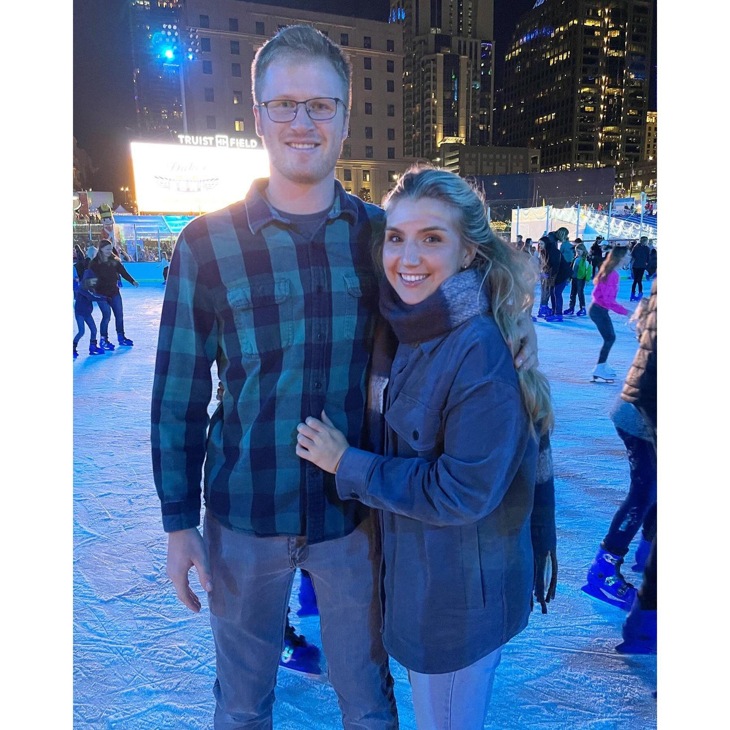 Renee fell on the ice right after this picture was taken.