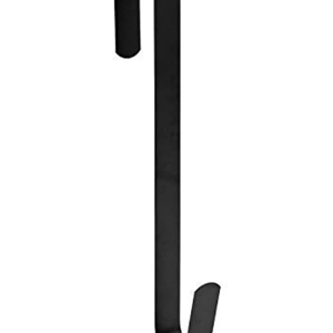Sattiyrch 15" Wreath Hanger for Front Door,Sturdy Steel Wreath Door Hanger,Over The Door Hanger Hook (Black,1)