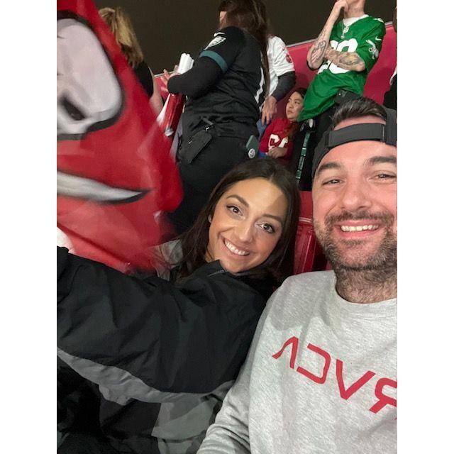 Our 1st Tampa Bay Buccaneers Game together. Go Bucs!