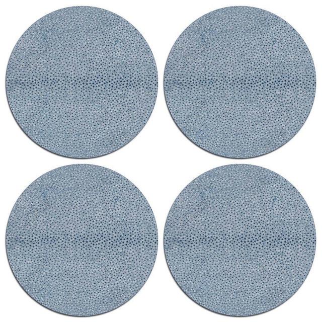 Club Matters Shagreen Table Mats, Blue, Set of 4