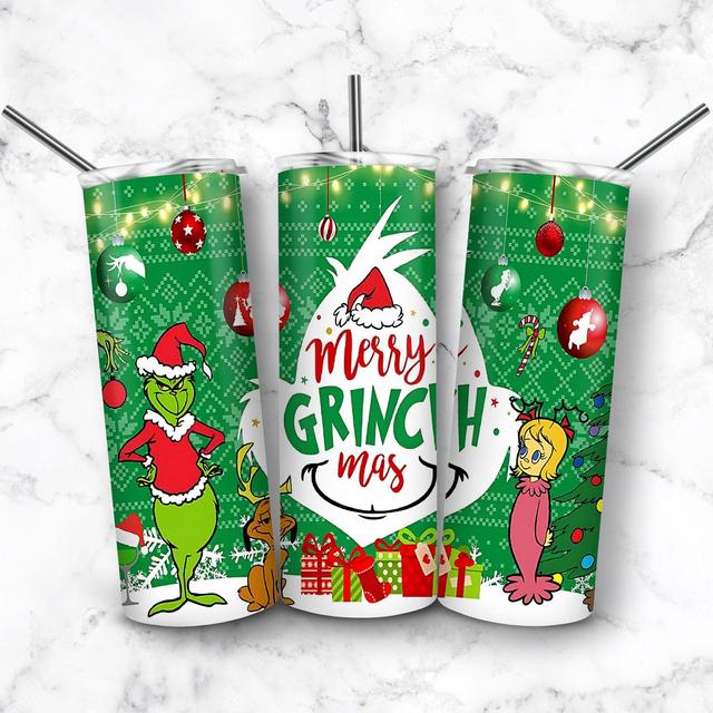 Grinch 20 Oz Tumbler Wrap PNG, Grinch Tumbler Sublimation Instant Download, Christmas Tumbler Sublimation Designs, Instant Digital Download