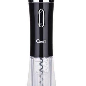 Ozeri OW02A-B Nouveaux Electric Wine Opener with Removable Free Foil Cutter, Elegant Black