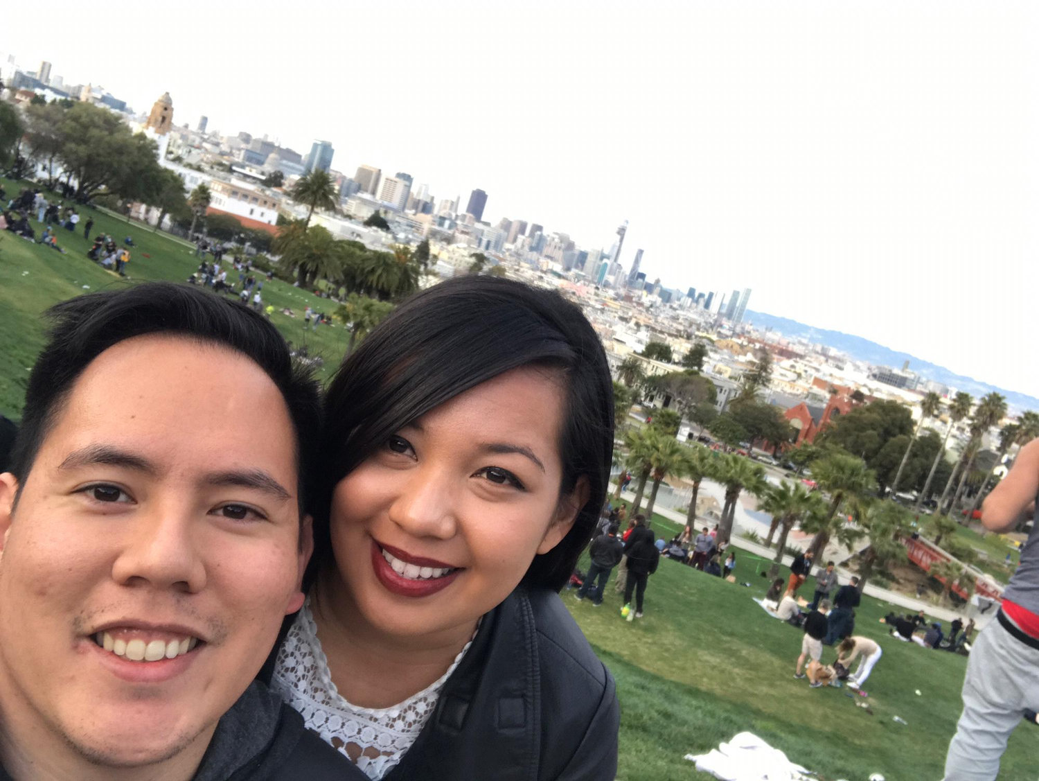 Taken in 2015, after we moved in together in our tiny abode in SF.