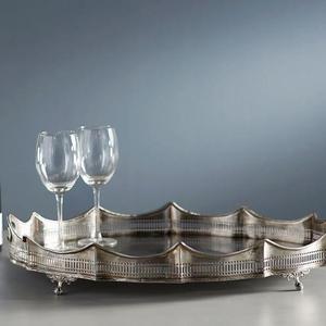 Antique Silver Butler Tray