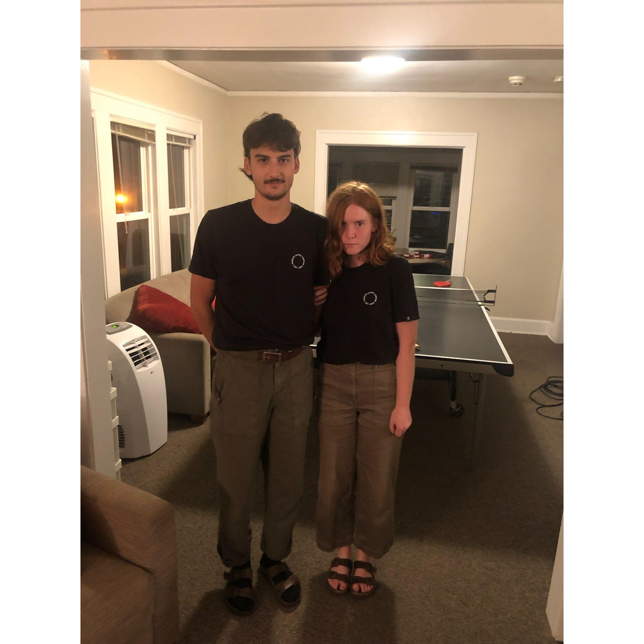 Sometimes we accidentally wear the exact same outfit. Oops.