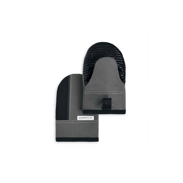 KitchenAid 2pk Cotton Beacon Mini Oven Mitts Black