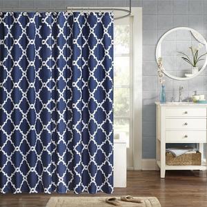 E&E Co. Ltd DBA JLA Home - Madison Park MPE70-144 Essentials Merritt Shower Curtain 72x72" Navy,72x72"