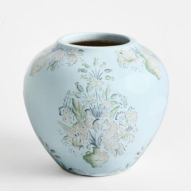 Kravet Grandiflora Vase, Light Blue, Large