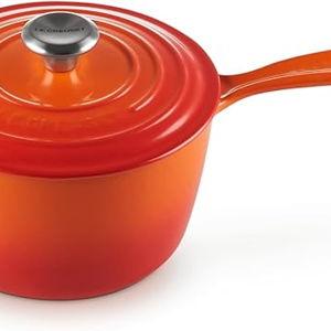 Le Creuset Enameled Cast Iron Signature Saucepan, 2.25 qt., Flame