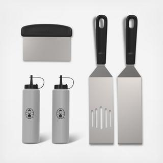 Flat Top 5-Piece Barbeque Griddle Tool Set