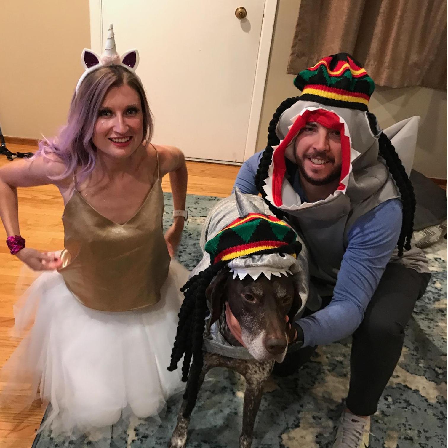Torturing Griffey on Halloween #reggaeshark