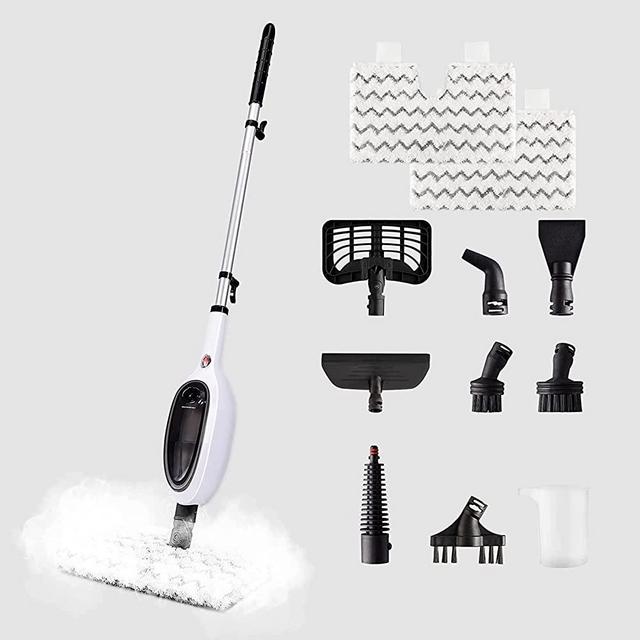 Reecoo Steam Mop Multi-function Floor Cleaning Detachable Steam Cleaner For Hardwoods,Tiles,Carpet Cleaning