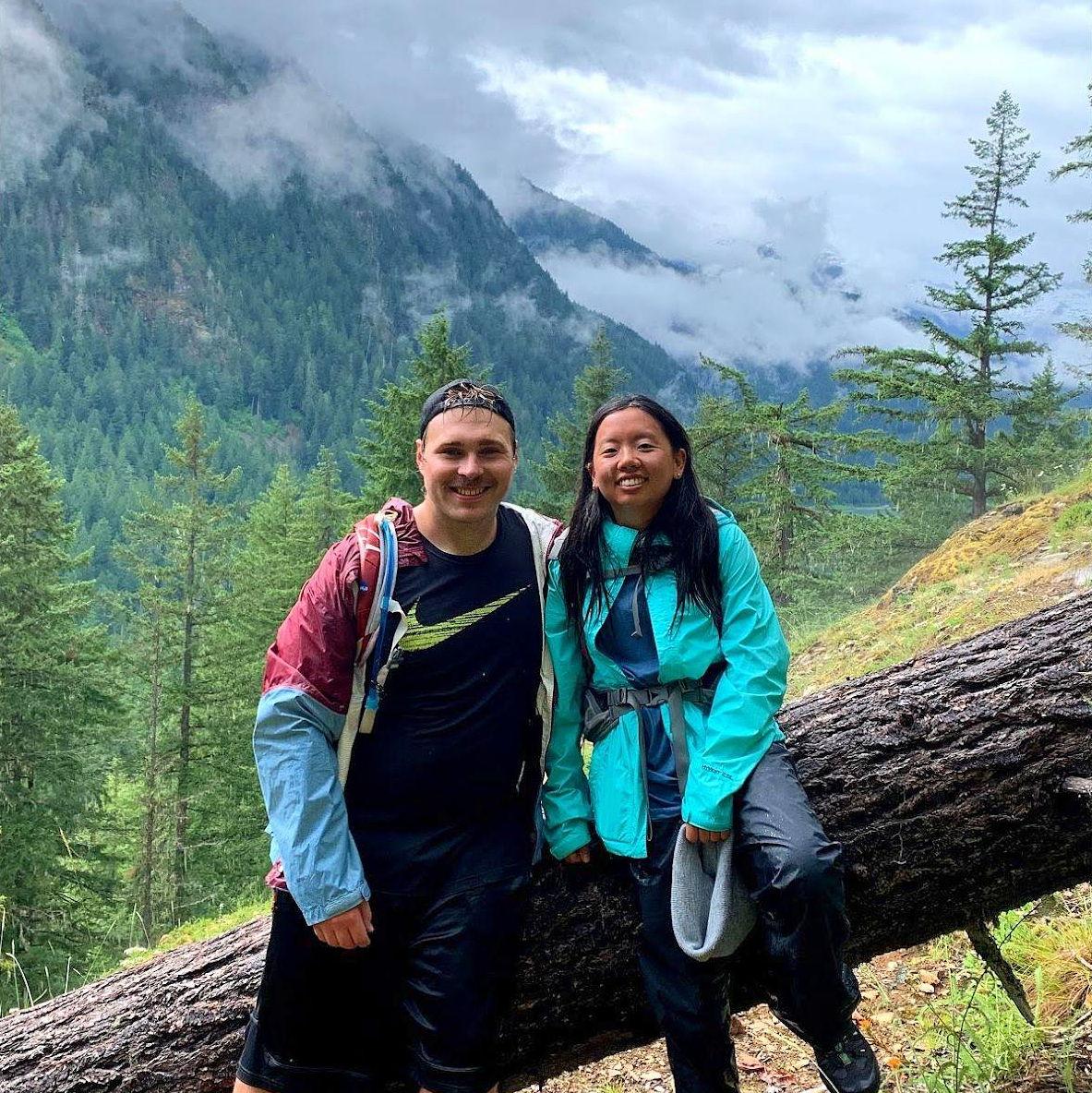 Vivian's first backpacking trip with Luke and friends in Cascades National Park, Washington- June 2020