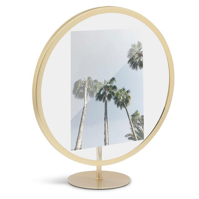 Umbra® Infinity 5-Inch x 7-Inch Floating Picture Frame in Matte Brass