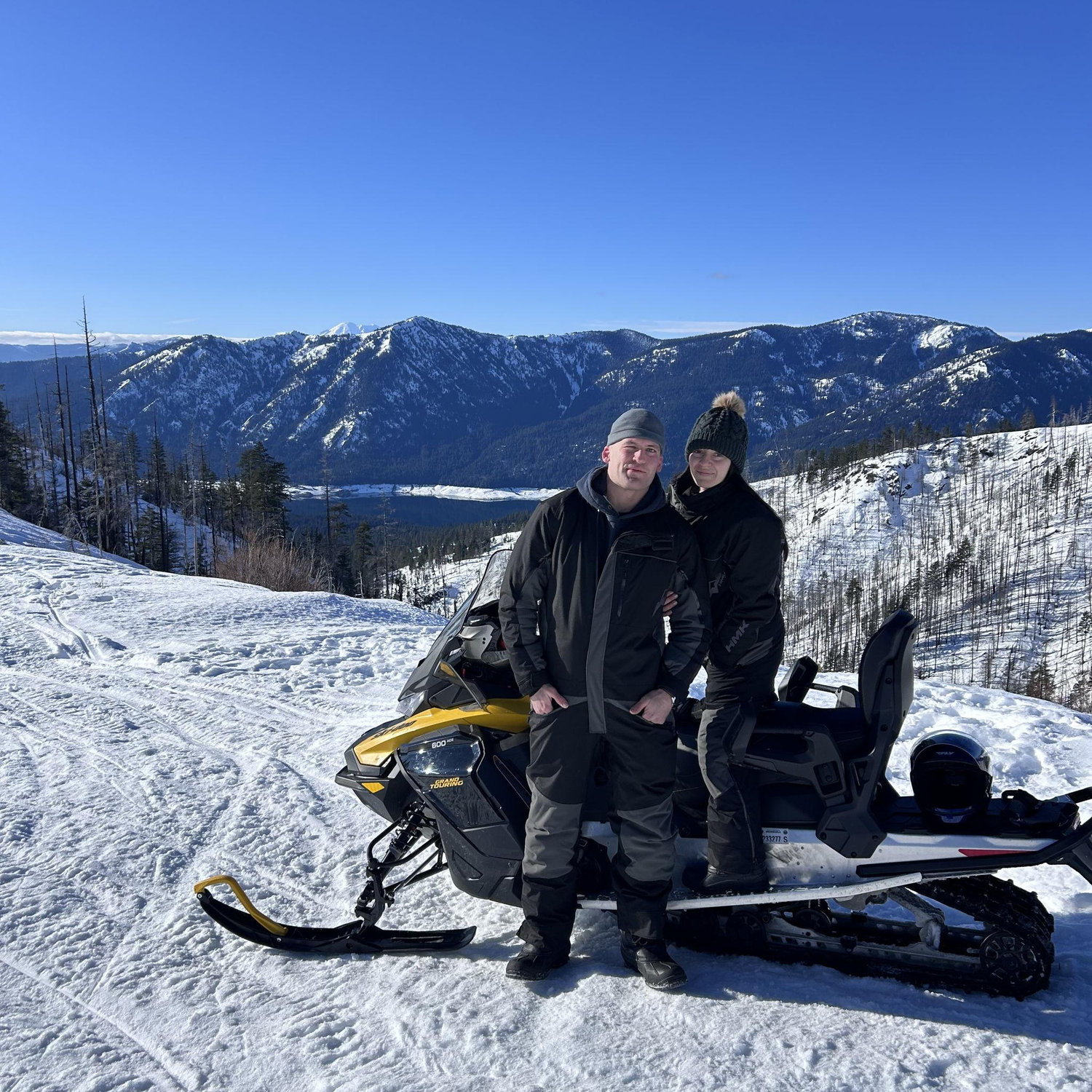Our first time on sleds together!