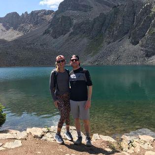 Celebrating our second anniversary with a hike up to Cathedral Lake in Aspen!
