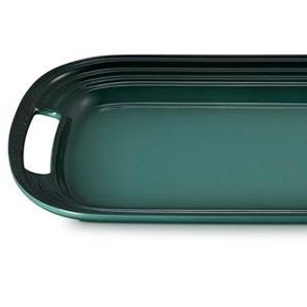 Le Creuset Stoneware Serving Platter, 16.25", Artichaut