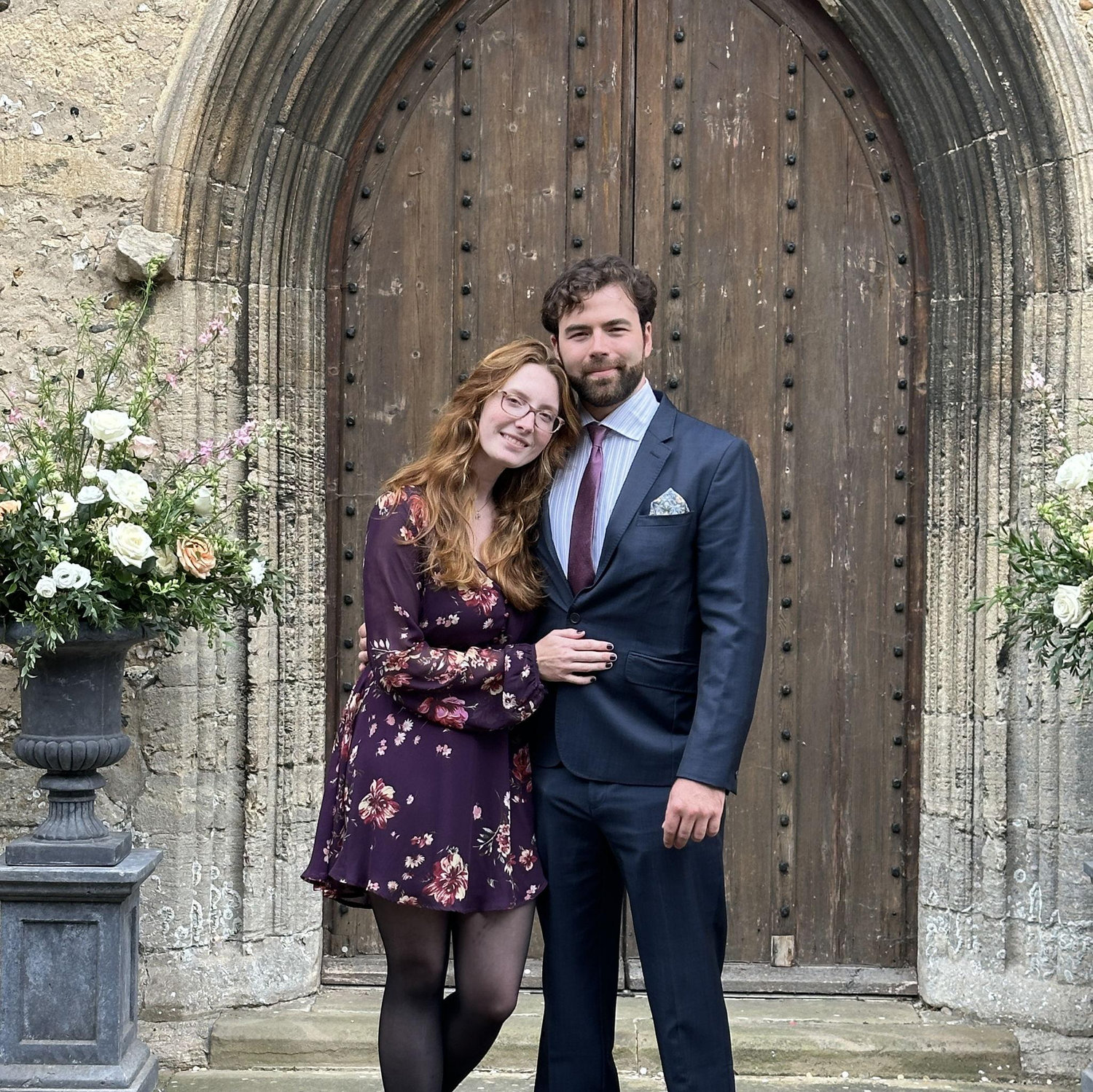 Visiting England to attend a cousin’s wedding!