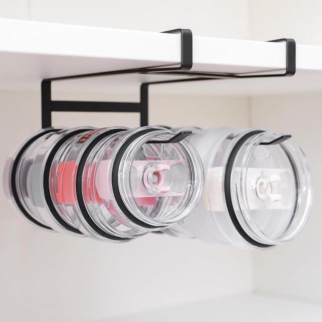 Thxbag Tumbler and Cup Lid Organizer for Cabinet Storage, Holds Lids Inside Compatible with Yeti,Stanley Cup Accessories