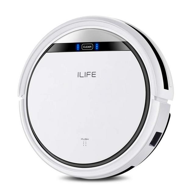 ILIFE V3s Pro Robot Vacuum Cleaner, Tangle-free Suction , Slim, Automatic Self-Charging Robotic Vacuum Cleaner, Daily Schedule Cleaning, Ideal For Pet Hair，Hard Floor and Low Pile Carpet