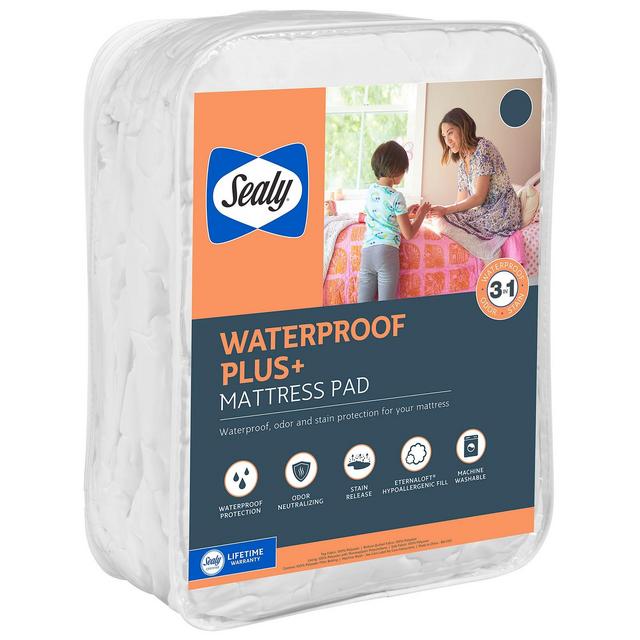 Sealy Waterproof Plus+ Mattress Pad, Queen