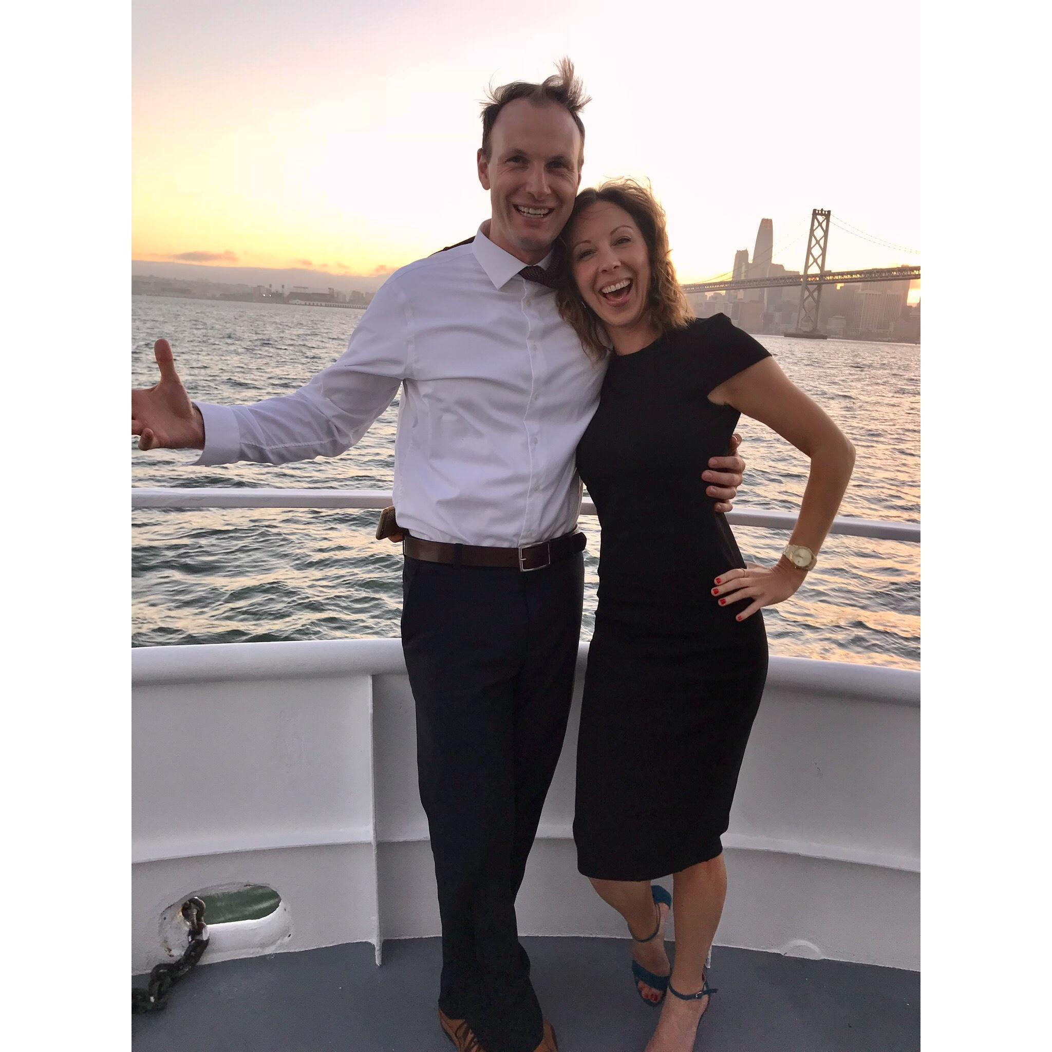 We're on a boat!