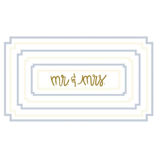 Coton Colors by Laura Johnson Mr. and Mrs. Rectangle Notch Tray