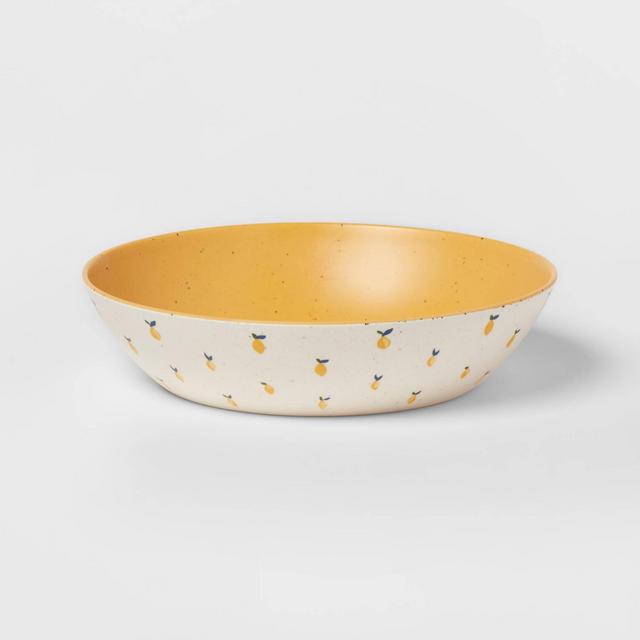 43oz Bamboo and Melamine Lemon Dinner Bowl - Threshold™
