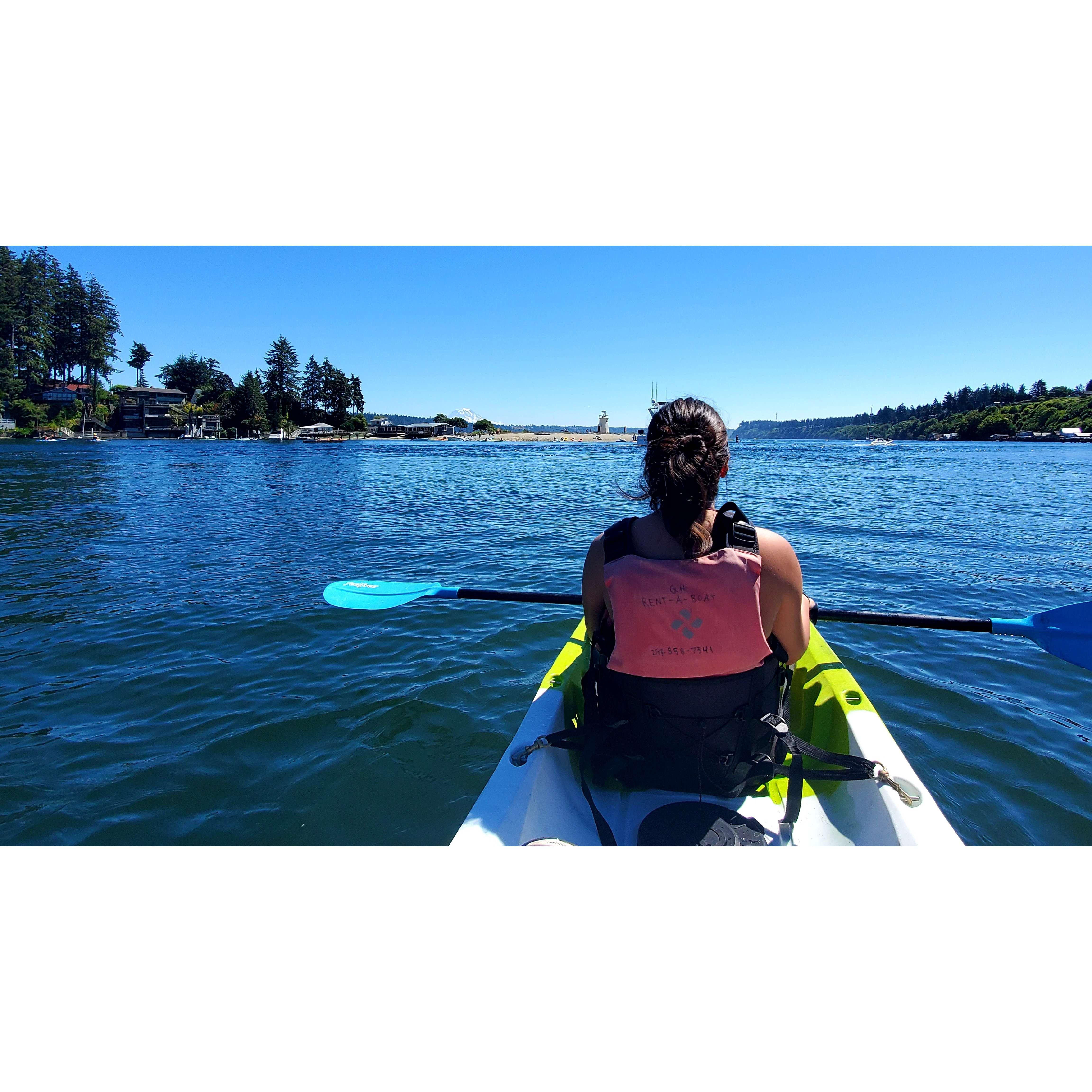 Kayaking at Gig Harbor