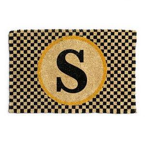 Monogrammed "S" Entrance Mat