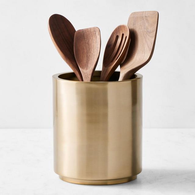 Gold Utensil Holder Stainless Steel