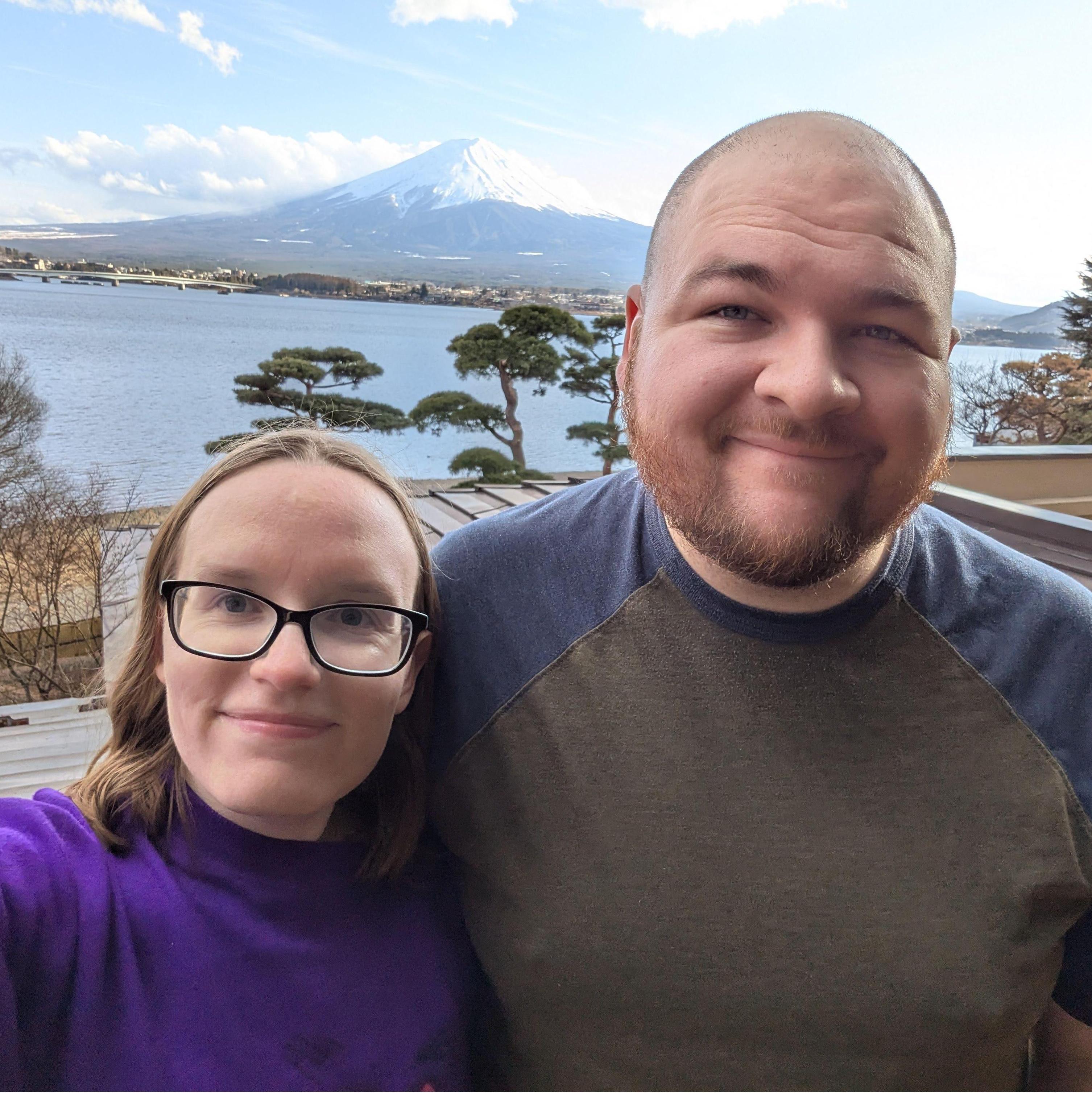 Mt. Fuji over Lake Kawaguchi: Kawaguchiko, Japan