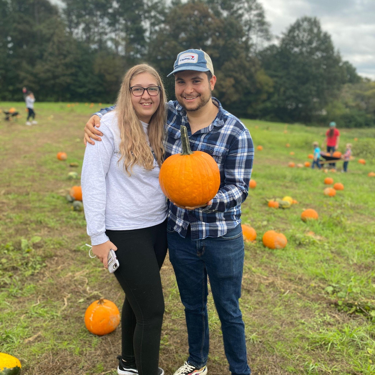 Went to our first pumpkin patch together ~October 2020