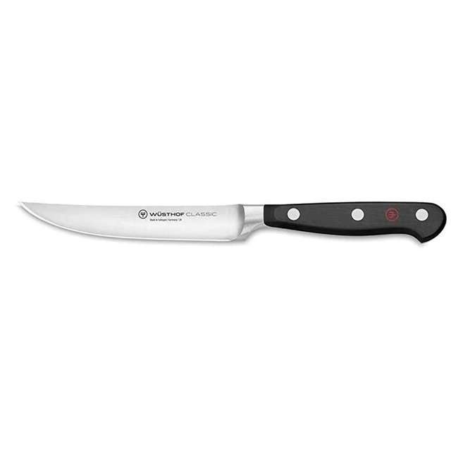 Wüsthof 1040101712 Classic 4-1/2-Inch Steak Knife, black