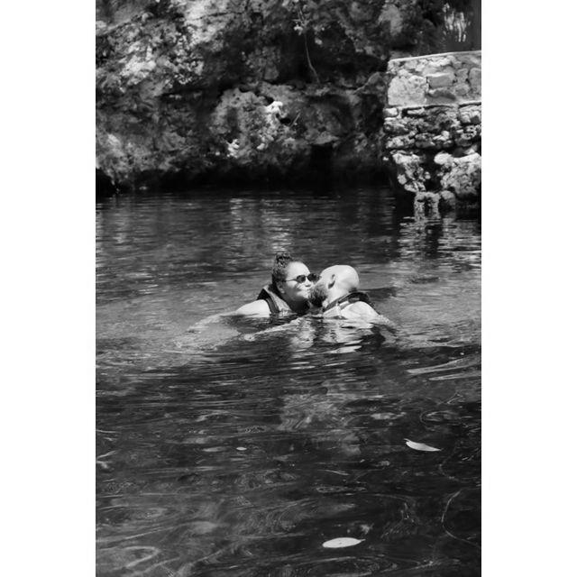 One of our favorite moments from Mexico—swimming in the cascades!