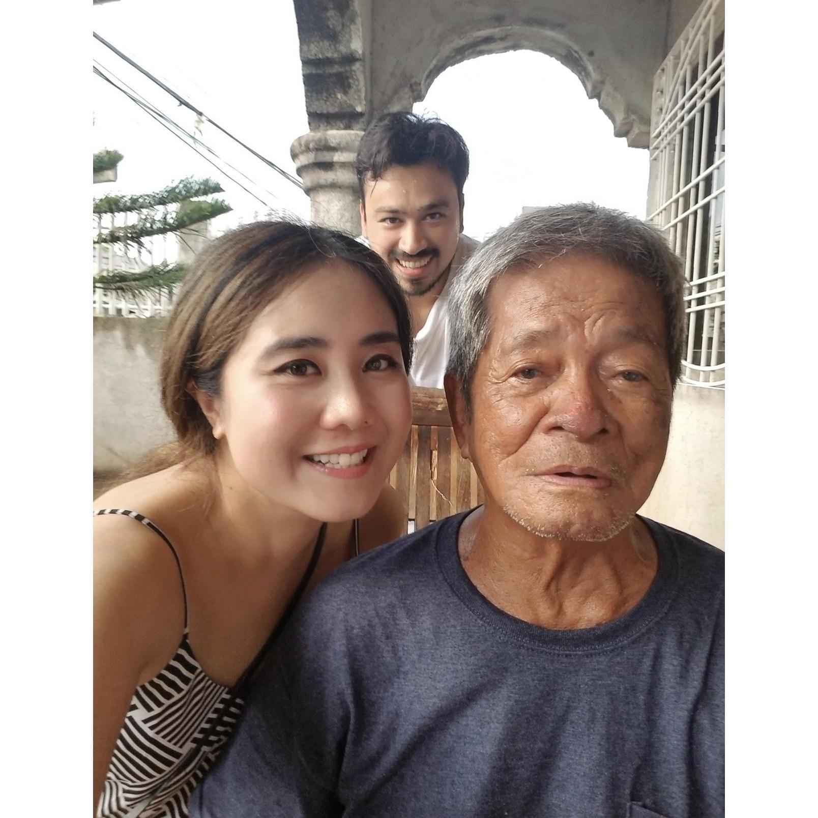 Our first international trip.. (Philippines). He also got to meet my grandpa. ❤️