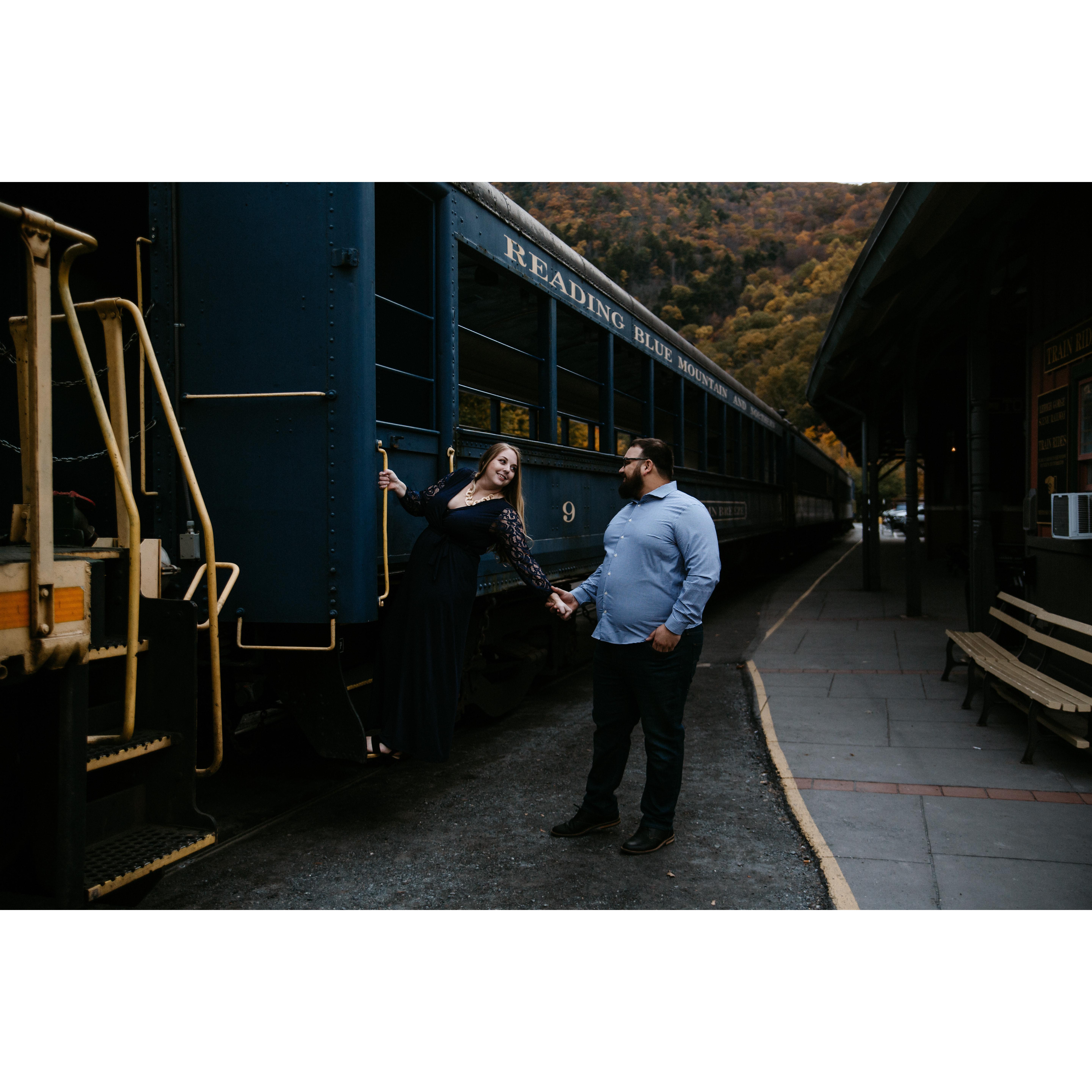 Engagement photo taken in downtown Jim Thorpe
-Kristy Hoadley Photography