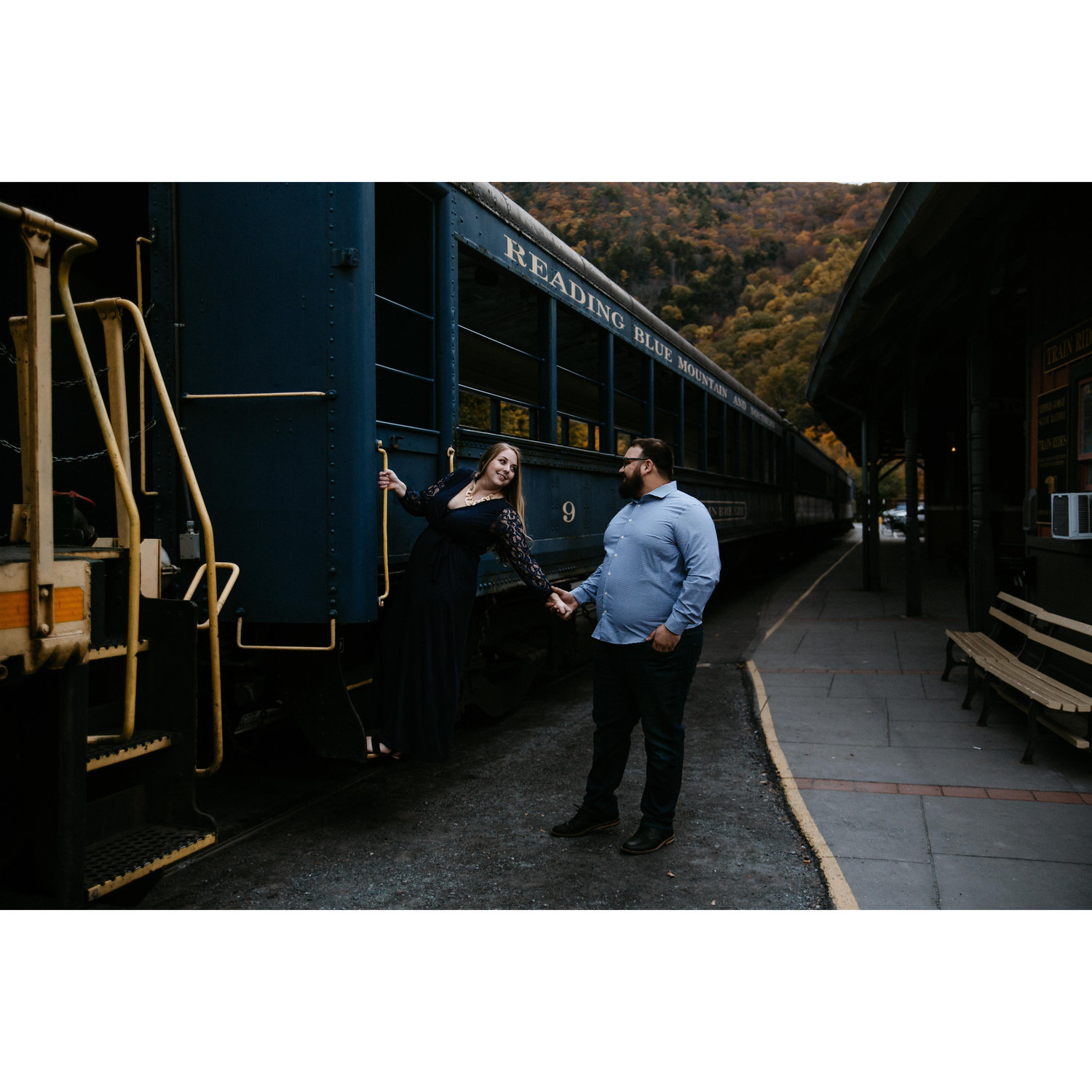 Engagement photo taken in downtown Jim Thorpe
-Kristy Hoadley Photography